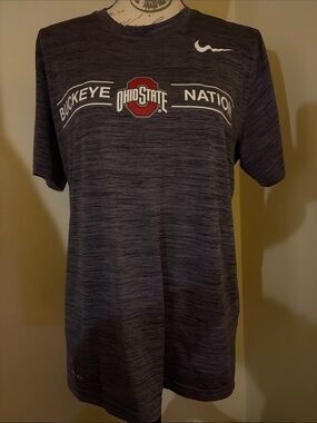 Nike Gray Ohio State Buckeye Nation Short Sleeve Crew Tee